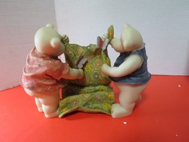 Boyds Tender Times Patchwork Of Friendship Figurine Vanessa &amp; Shasta Blu... - £38.93 GBP