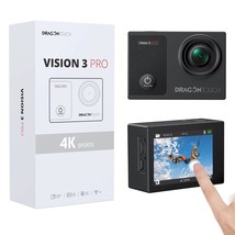 Dragon Touch 4K Underwater HD Action Camera, Vision 3 Pro Touch Screen 2... - $129.99