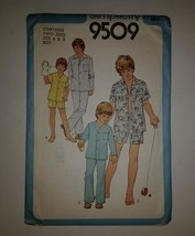 Simplicity 9509 Size 6 &amp; 8 Boy&#39;s Pajamas - $12.86