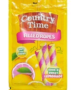 Country Time 3oz SOUR N SWEET LEMONADE Filled Ropes Soft &amp; Chewy Candy-S... - €6,66 EUR