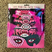 Amscan Girls Night Out 6 Masks NEW - $8.00