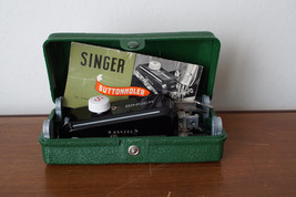 VINTAGE SINGER LOW SHANK BUTTONHOLER WITH 5 CAMs + Instructions 160506 - £37.77 GBP