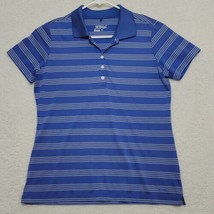 Nike Men&#39;s Golf Shirt Size L Large Blue Tour Performance Dri Fit Casual ... - $16.87