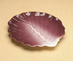 Lg. Red Cabbage Plate Collectible Vegetable Ceramic Glass Platter Dish - £14.27 GBP