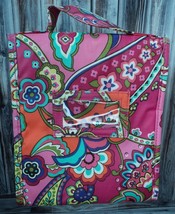 Vera Bradley Pink Swirls Insulated Lunch Snack Bag - Cool Keeper - Nice! - £15.23 GBP