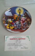 Garfield Christmas Collector Plate Sounds of Christmas Jim Davis Danbury Mint - £15.97 GBP