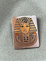 Vintage Reed &amp; Barton Damascene Marked Egyptian Revival King Tut Pin Brooch Pend - £10.46 GBP