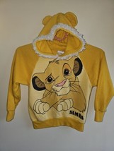 Disney Vintage Lion King Hoodie Simba Main Ears Cub 90s Orginal Kids Small - $60.76