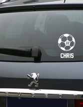 Personalized Soccer Car Vinyl Decal Spirit Sticker - $6.86