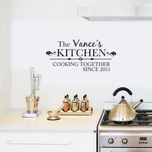 Personalized Cooking Since Family Name Kitchen Wall Decal - £10.18 GBP+