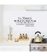Personalized Cooking Since Family Name Kitchen Wall Decal - $17.78 CAD+