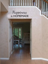Happiness Is Homemade Vinyl Wall Quote Art DIY - $11.76+