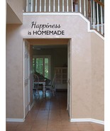 Happiness Is Homemade Vinyl Wall Quote Art DIY - £9.22 GBP+