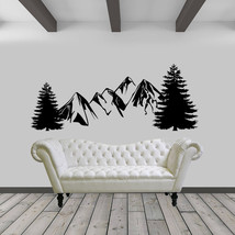 Mountains and Trees Vinyl Wall Art Decal - £10.87 GBP+