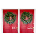 Hello Goodbye Vinyl Door Decals Greeting Stickers Home - €8,57 EUR