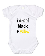 I Drool Black And Yellow Pittsburgh Steelers Baby  Bodysuit - £9.58 GBP