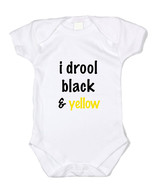 I Drool Black And Yellow Pittsburgh Steelers Baby  Bodysuit - £9.41 GBP