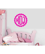 Monogram Circle Design Vinyl Wall Decal - $179.12 MXN+