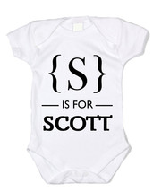 Personalized Bodysuit Initial Is For Name Custom Monogram - £7.97 GBP