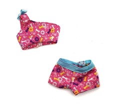 Mattel Barbie 2012 Swim and Race Pups Pink &amp; Blue Swimsuit - £5.48 GBP