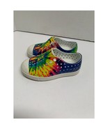 Native Childrens Size 5 Toddler Tye Tie Dye Rainbow shoes Jefferson Pref... - £14.18 GBP