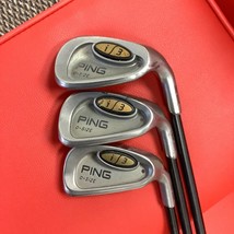 PING i3 O-Size Red Dot Irons Set 7, W, S w/Graphite 350 Series Stiff Shafts - £58.86 GBP