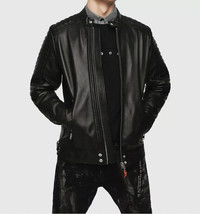 Causal Slim Fit Wear Jacket New Men&#39;s Black Jacket 100% Soft Lambskin Le... - $2,143.75 MXN+
