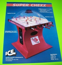 Super Chexx Ice Bubble Hockey Arcade Game FLYER Original Paper Artwork P... - £15.60 GBP