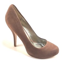 Pelle Moda Yana-12 Latte Suede Leather Round Toe Platform High Heel Pumps - £25.65 GBP