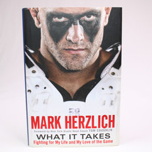 SIGNED What It Takes By Mark Herzlich 1st Ed. 2014 HC Book With DJ NY Giants - £23.05 GBP