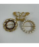 Vintage Brooches BSK Butterfly Napier And Unbranded - $274.15 MXN