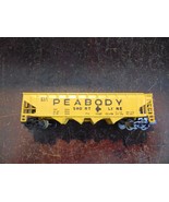 Vintage Minitrix N Scale Gauge Peabody 4 Bay Open Hopper Yellow Green - $10.04 CAD