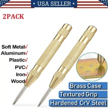 2Pack Automatic Center Pin Punch Strike Spring Loaded Marking Starting H... - $19.99