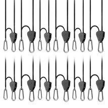 Heavy-Duty Adjustable Rope Clip Hanger, 150 lb. Weight Capacity Six Pairs - £37.91 GBP