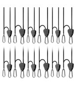 Heavy-Duty Adjustable Rope Clip Hanger, 150 lb. Weight Capacity Six Pairs - £37.58 GBP