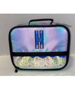 Justice Girls Initial Letter H Tie Dye Effect Stars Lunch Box Bag Tote P... - $22.72