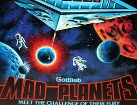 Mad Planets Arcade FLYER Original NOS 1983 Video Game Retro Vintage Art Promo - £50.69 GBP