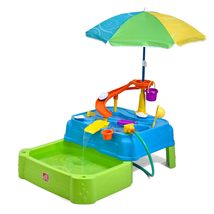 Step2 Waterpark Wonders Two-Tier Water Table, Kids Water Activity Sensory Playse - $194.15