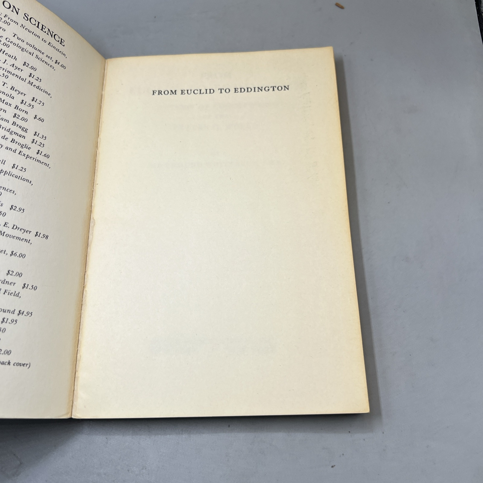 From Euclid to Eddington: A study of conceptions of the external world / by ... Item image 7