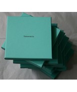 Lot of 5 Authentic Tiffany Blue Gift Boxes + White Ribbon Empty 6&quot; 15cm ... - £94.81 GBP