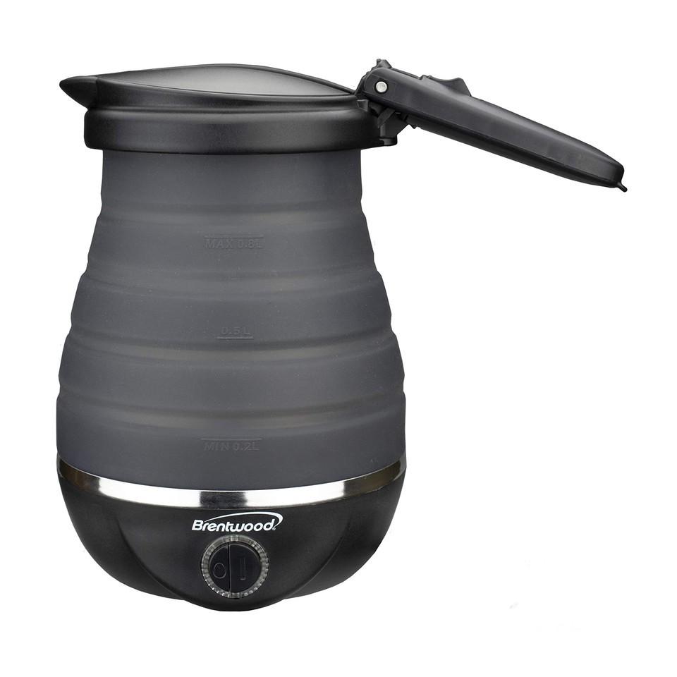 Brentwood Appliances KT-1508BK .85-Quart Dual-Voltage Collapsible-Travel... - $34.64