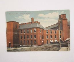Skowhegan ME 1918 American Woolen Co. Side Street View RPPC Postcard Posted - £13.88 GBP
