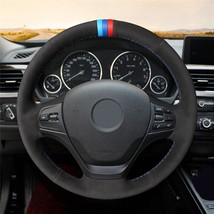 Diy Steering Wheel Cover Genuine Suede For BMW F30 F31 F34 F20 F21 F22 F23 - £25.42 GBP