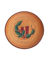 Vintage 1960s Redware Plate Tree Tops Christmas Candles Pennsbury Potter... - $640.84 MXN