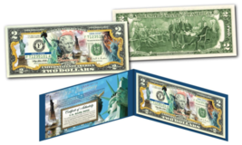 Statue Of Liberty 130th Historical Anniversary Official Genuine U.S. $2 Bill - £11.17 GBP