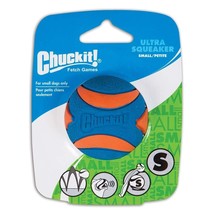 Chuckit! Ultra Squeaker Ball Dog Toy 1ea/SM - £7.06 GBP