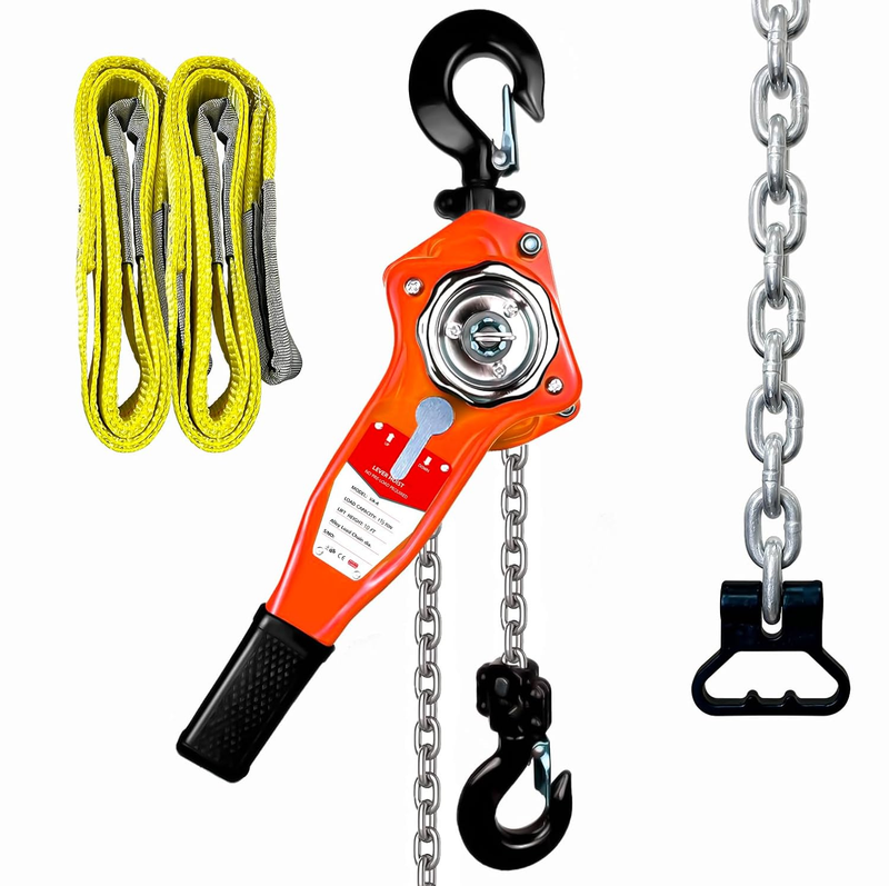 10Ft Lift and 1650Lbs Capacity with Safety Hook|Portable Come along Win... - $103.93