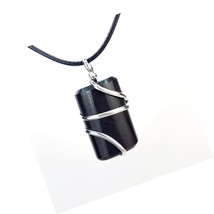 Black Pendant from SHELF and STONE. Raw Crystal - £57.30 GBP