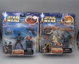 Star Wars Jango Fett Yoda Battle Droid Attack Of The Clones Figure Lot 2... - $19.34