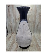 Porcelain Giraffe Embossed Vase Made In Valencia Spain - $66.12 CAD